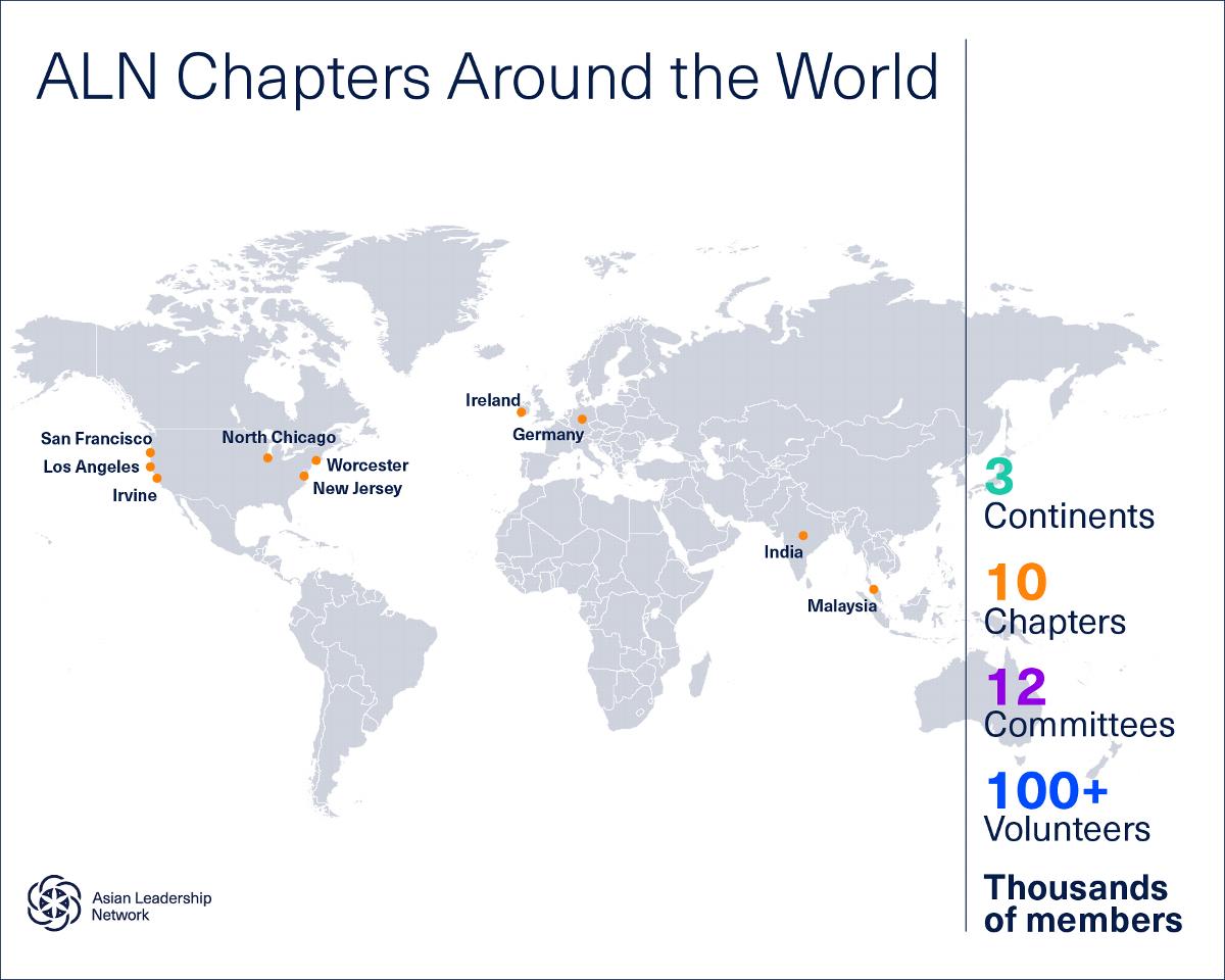 ALN chapters map